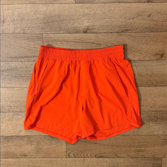 lululemon athletica Other - Lululemon Men’s Size Small Bright Orange Training Shorts Running Fitness Workout